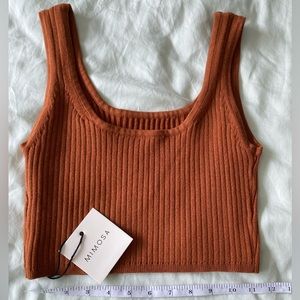 Crop top Size large new with tags